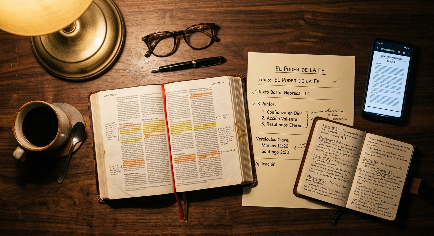 Preparado para predicar el domingo